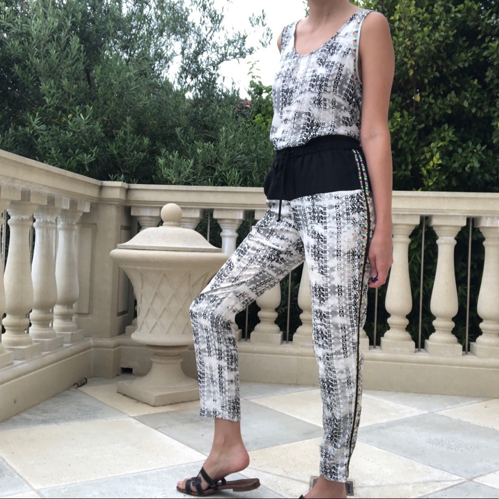 Parker Tribal Silk Pants and Top Set size S/M